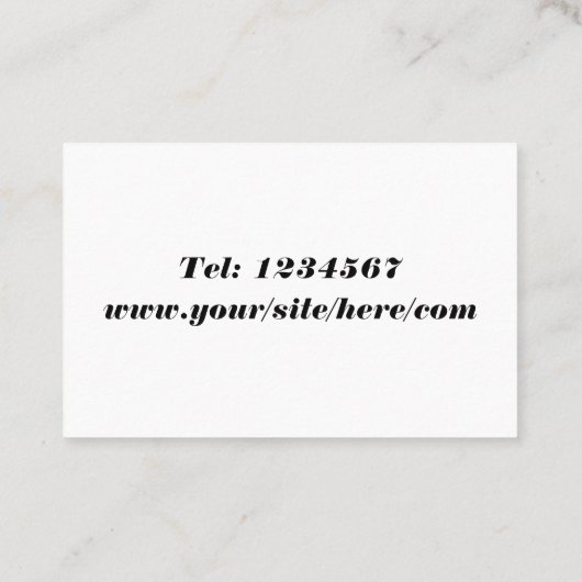 Pferdepflege Visitenkarte (Rückseite)