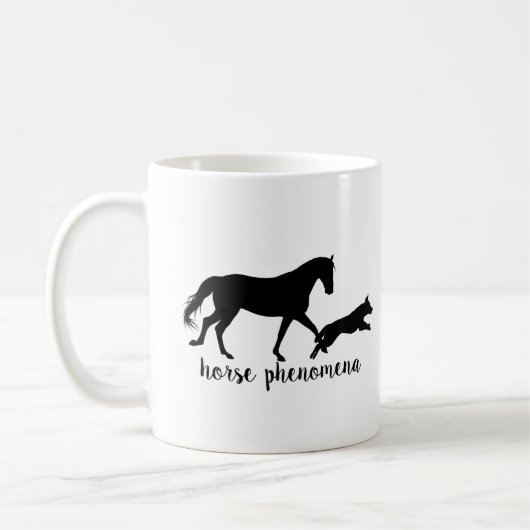 Pferdephänomen-Logo-Tasse Kaffeetasse (Links)