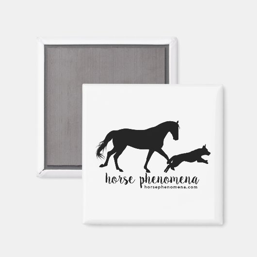 Pferdephänomenmagnet Magnet (Vorderseite/Rückseite)