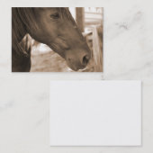 Pferdephotographie-Visitenkarten Visitenkarte (Vorne/Hinten)