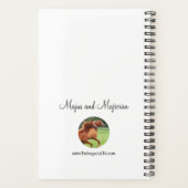 Pferdeplaner, wöchentlich und monatlich planer (Rückseite)