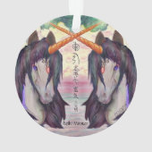 Pferdepony pegasus wingus reiki ornament (Rückseite)