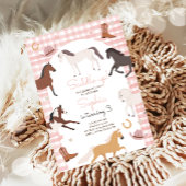 Pferdepony Saddle Up Cowgirl Geburtstag Einladung