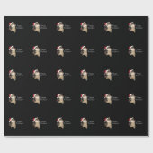 Pferdepony Weihnachtsschnee Wintertiere Pferde Geschenkpapier (Flach)