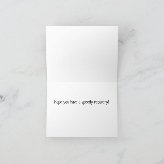 Pferdepony wird bald gut dankeskarte (Innenseite)