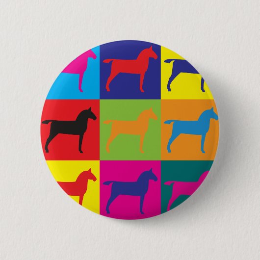 PferdePop-Kunst Button (Vorderseite)