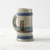 Pferdeportrait Bierglas (Vorderseite Links)