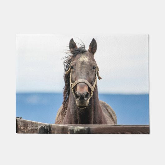 Pferdeportrait Fußmatte (Vorderseite)