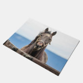 Pferdeportrait Fußmatte (Schrägansicht)