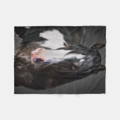 Pferdeportrait II Fleecedecke (Vorderseite (Horizontal))