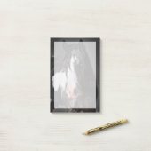 Pferdeportrait II Post-it Klebezettel (Auf Schreibtisch)