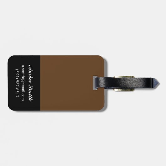 Pferdeportrait III Gepäckanhänger (Rückseite horizontal)