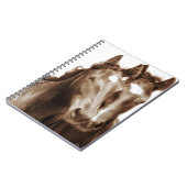 Pferdeportrait III Notizblock (Linke Seite)