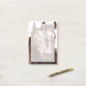 Pferdeportrait III Post-it Klebezettel (Auf Schreibtisch)