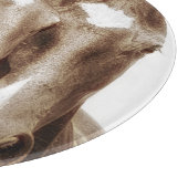 Pferdeportrait III Schneidebrett (Ecke)