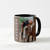 Pferdeportrait mit Namen Tasse (VorderseiteRechts)