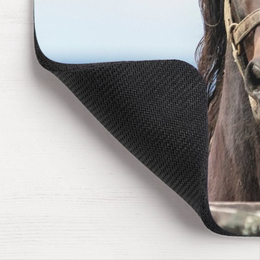 Pferdeportrait Mousepad (Ecke)