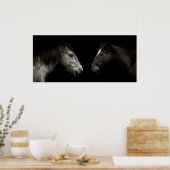 Pferdeportrait Poster (Küche)