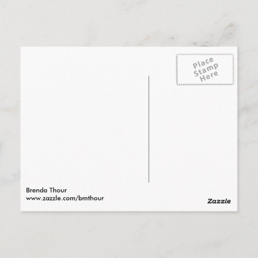 Pferdeportrait Postkarte (Rückseite)