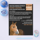 Pferdeportrait, Reitlehrer, Akademie Flyer (Einzeln)