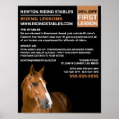 Pferdeportrait, Reitlehrer, Akademie Poster (Vorne)