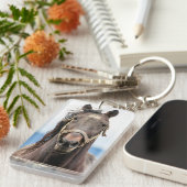 Pferdeportrait Schlüsselanhänger (Vorderseite rechts)