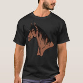 Pferdeportrait T-Shirt (Vorderseite)
