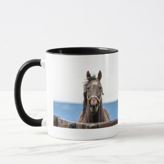 Pferdeportrait Tasse (Links)