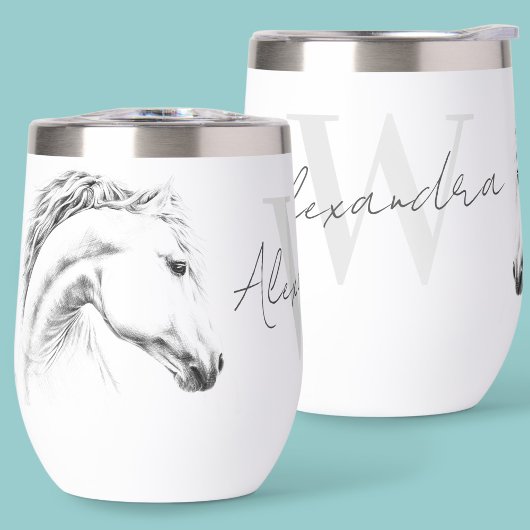 Pferdeportrait Tier zeichnend Reitkunst Name