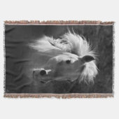 Pferdeportrait V Decke (Vorderseite)