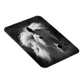 Pferdeportrait V Magnet (Rechte Seite)