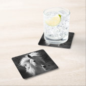 Pferdeportrait V Rechteckiger Pappuntersetzer (Vor Ort)