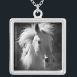 Pferdeportrait V Versilberte Kette<br><div class="desc">Tiere</div>