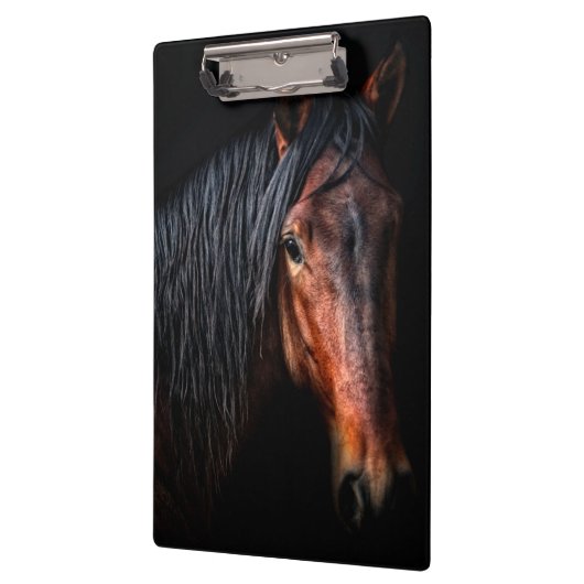 Pferdeportrait VII Klemmbrett (Links)