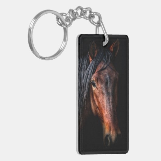 Pferdeportrait VII Schlüsselanhänger (Vorderseite links)