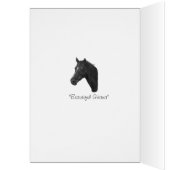 Pferdeporträt des kastanienbraunen Pferdes (Innen (Links))