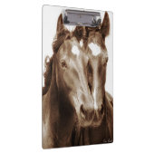 Pferdeporträt III Klemmbrett (Rechts)