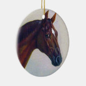 Pferdeporträt Keramikornament (Rechts)