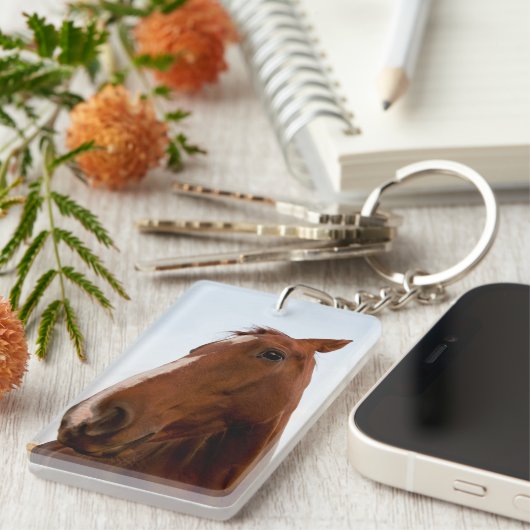 Pferdeporträt Schlüsselanhänger (Vorderseite rechts)