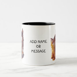 Pferdeporträtmalerei Zweifarbige Tasse