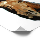 Pferdeposter drucken poster (Ecke)