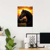 Pferdeposter Reitkunst Poster (Heimbüro)