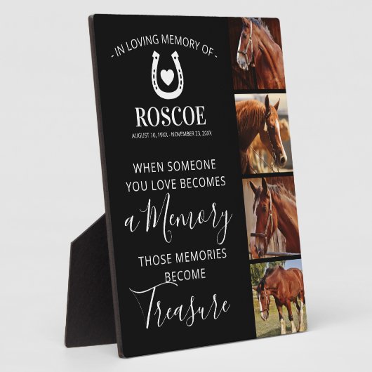 Pferdepräsent - Pferde Fotoplatte (Seite)