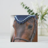 Pferdeprofil-Einladungen Einladung (Stehend Vorderseite)