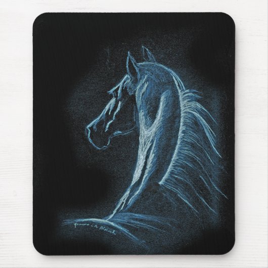 Pferdeprofil Mousepad (Vorne)