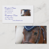 Pferdeprofil-Visitenkarten Visitenkarte (Vorne/Hinten)