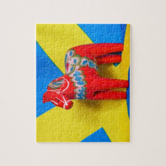 Pferdepuzzlespiel Schwedens Dala Puzzle (Vertikal)