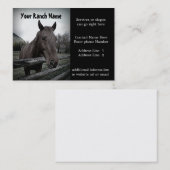 Pferderanch oder visitenkarte (Vorne/Hinten)