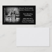 Pferderanch, Reitställe oder Boarding Visitenkarte (Vorne/Hinten)