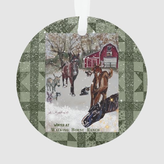 Pferderasse Ornament (Rückseite)